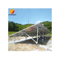 100KW Adjustable Aluminum Solar Panel Ground Mount Racking Systems